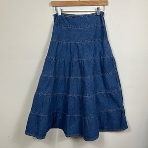Lena Jean	Skirt	Blue	Denim Long	Size	4